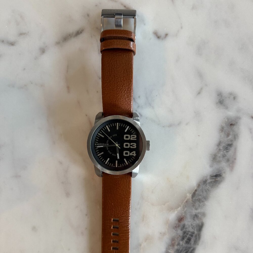 Diesel Men's Brown Genuine Leather Watch